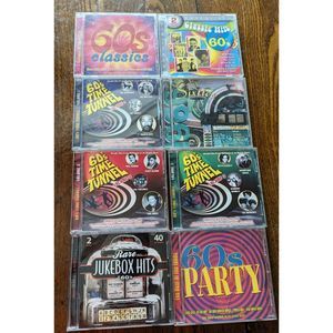 Bundle of 10 -  60's music CD's in cases